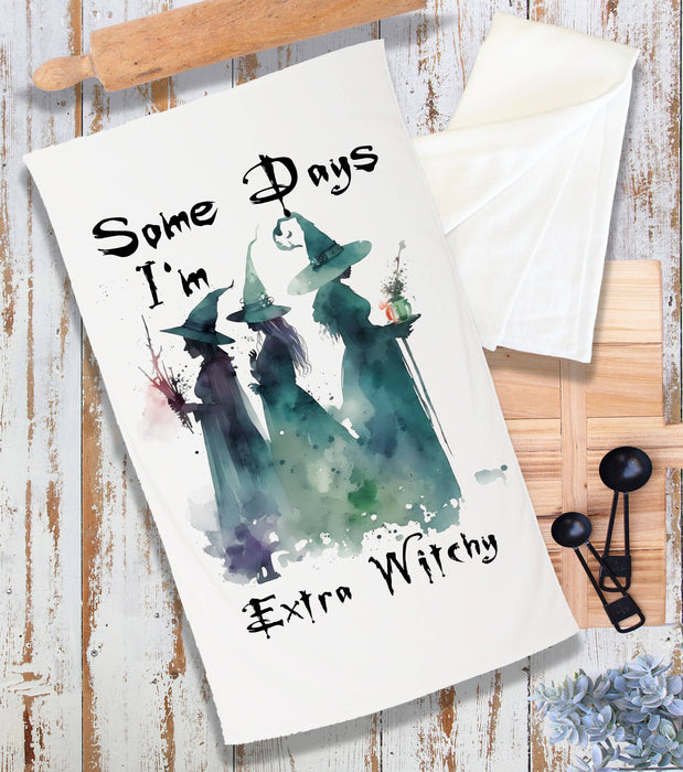 Halloween Some Days  Extra Witchy Terry Cloth Towel