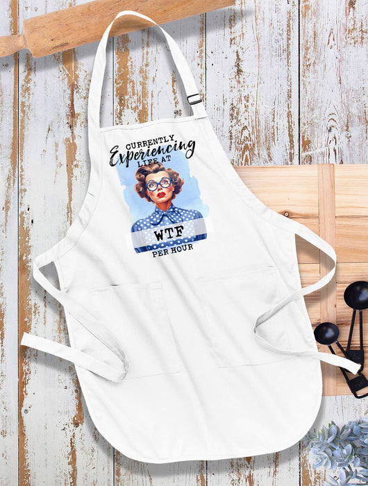 Experiencing Life at WTF Funny Kitchen Cotton Apron
