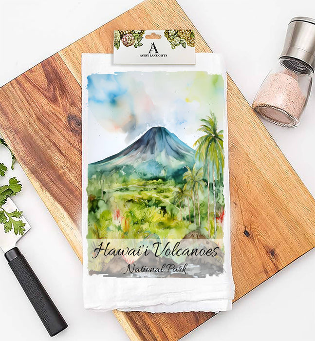 Hawaii Volcanoes National Park  Flour Sack Tea Towel