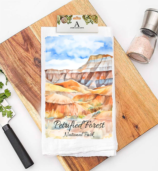 Petrified Forest National Park Arizona  Flour Sack Tea Towel
