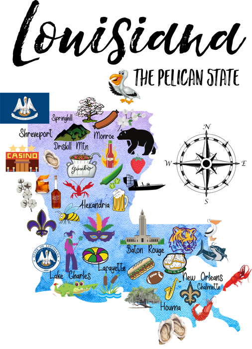 Louisiana State Map