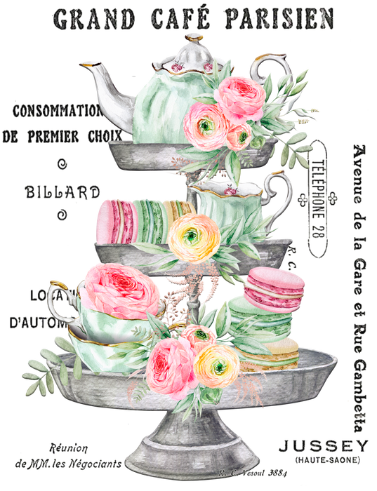 Vintage French Parisiean Tea Macarons