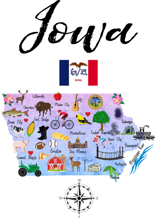 Iowa State Map