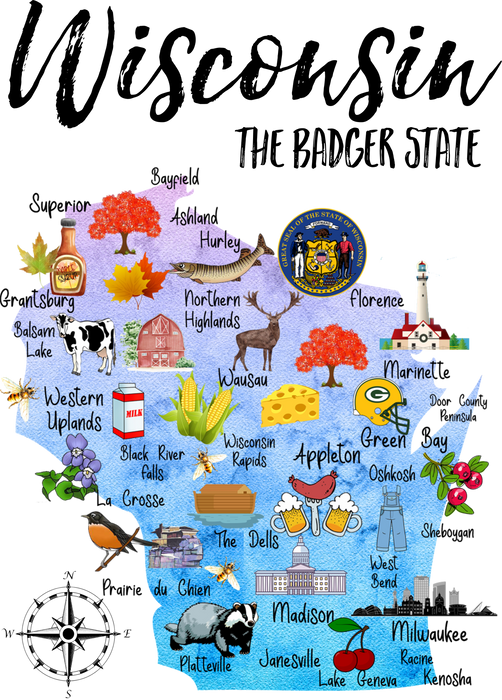 Wisconsin State Map