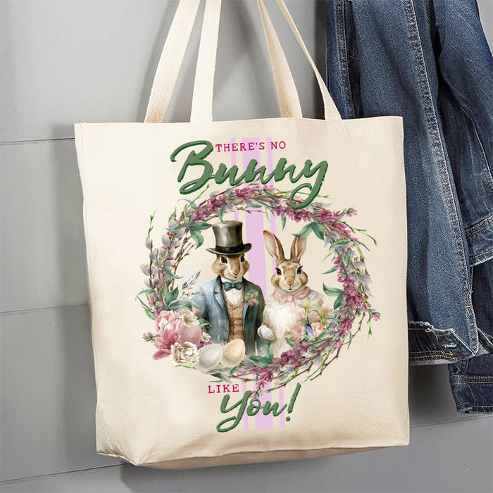 Easter Victorian Bunny like You 12 oz Canvas Tote Bag
