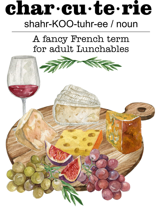 Charcutearie Board Cheese and Wine