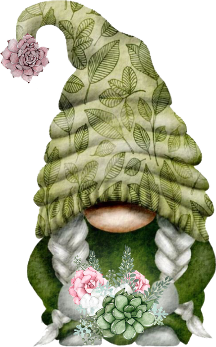 Succulent Desert Green Gnome