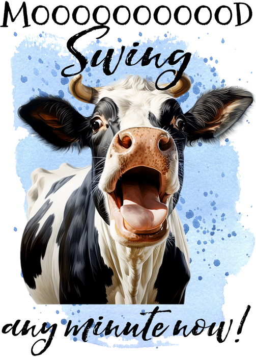 Mood Swing Any Minute Cow Funny