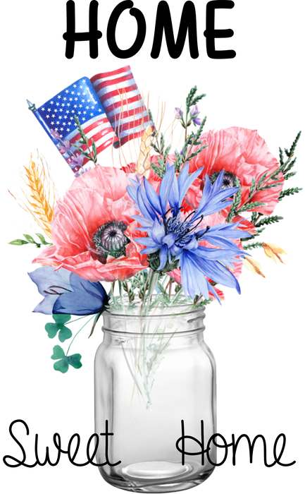 4th of July Patriotic Home Sweet Home