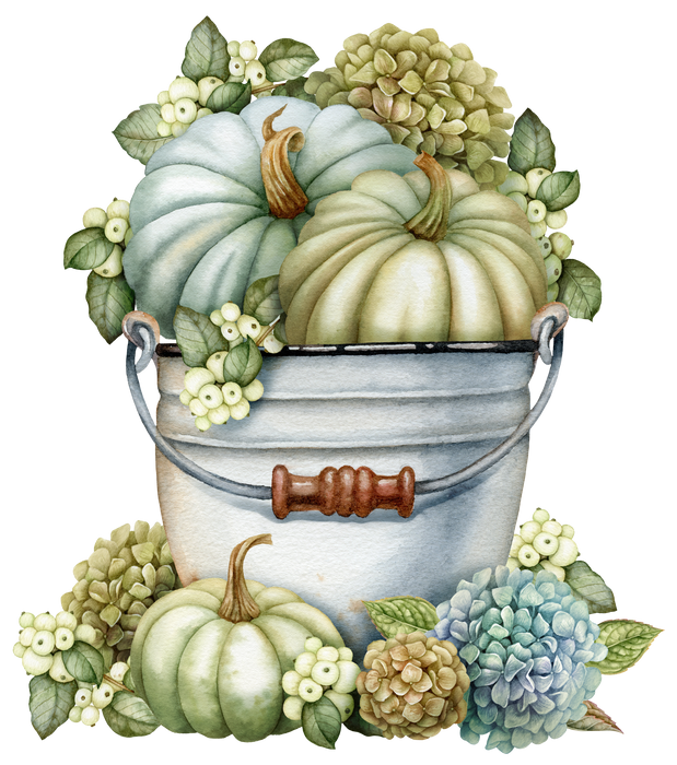 Fall Autumn Pumpkin Hydrangea