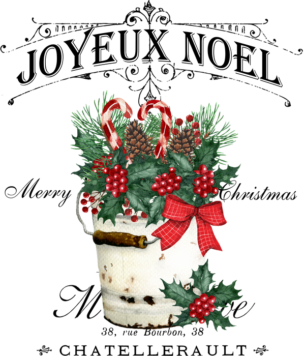 Joyeux Noel Holly Berry Christmas
