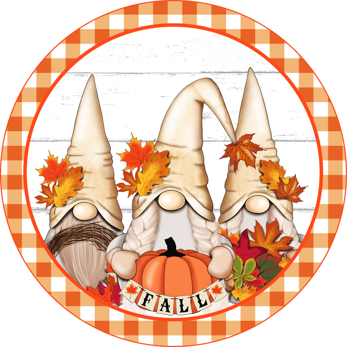 Fall Autumn Gnome Pumpkins