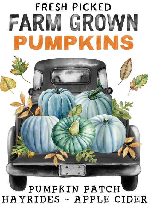 Fall Autumn Pumpkin Truck Farm
