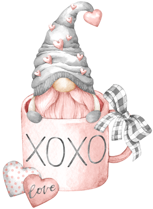 Valentine Gnome Love Coffee Cup