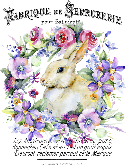 Easter French Bunny Flowers
