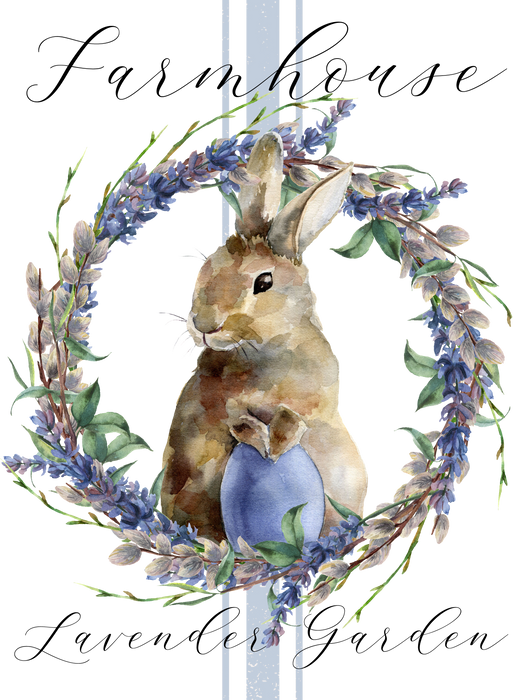 Easter Farmhouse Lavender Bunny