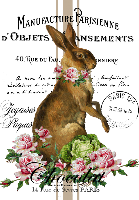 Easter French Easter Bunny