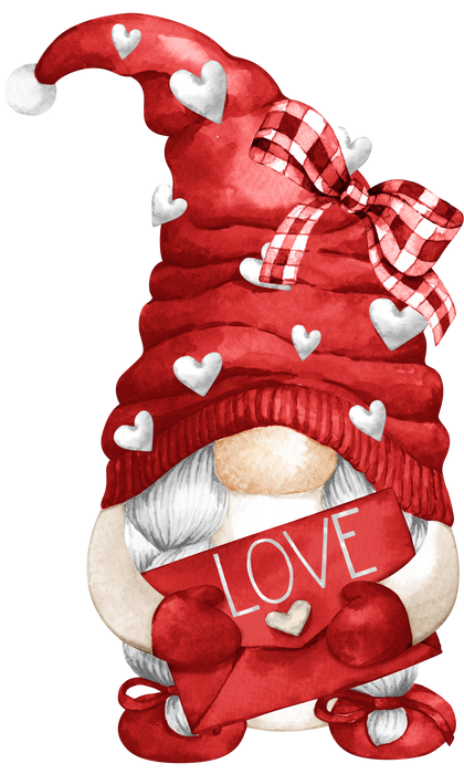 Valentine Red Gnome Love