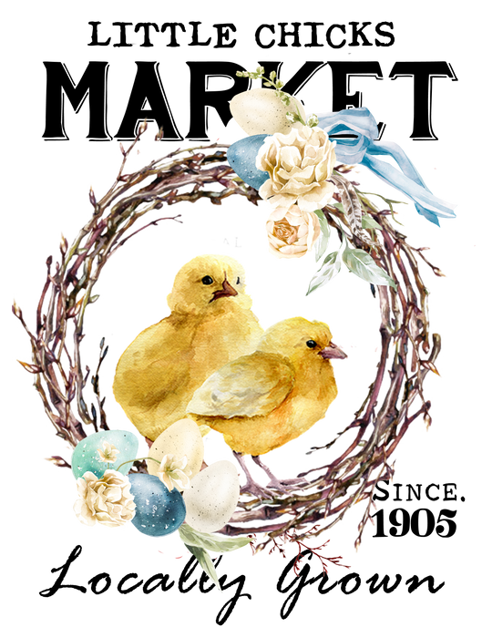 Easter Wreath Little Chicks Market