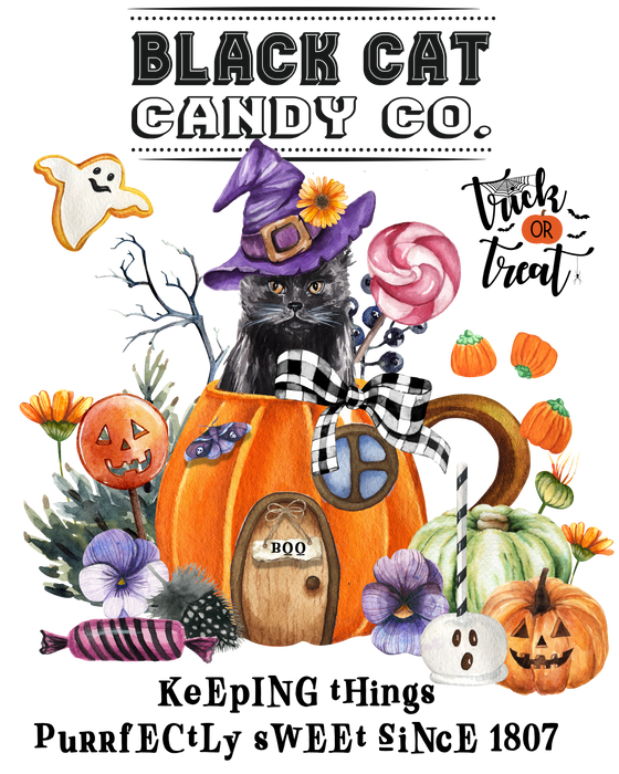 Halloween Black Cat Candy Co.