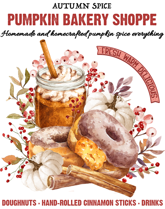 Fall Autumn Pumpkin Bakery Shop Pot Holder Oven Mitt
