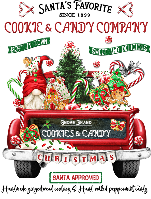 Christmas Santa's Favorite Cookies  Terry Towel