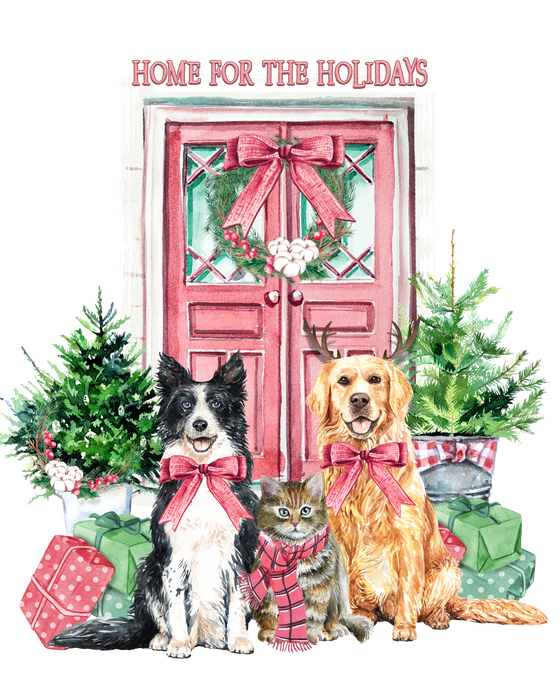 Christmas Home for the Holidays Dogs