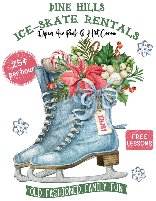 Christmas Ice Skates Rental Family Fun