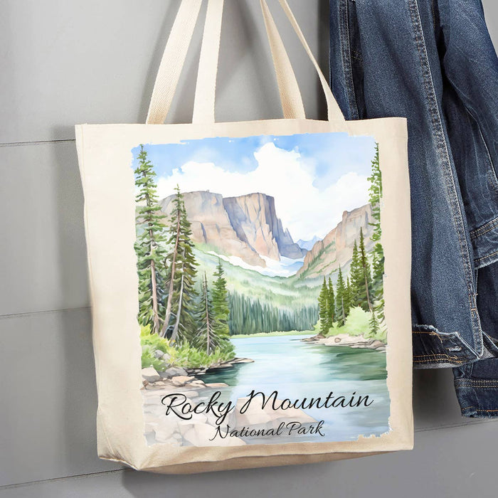 Rocky Mountain National Park Colorado 12 oz Canvas Tote Bag