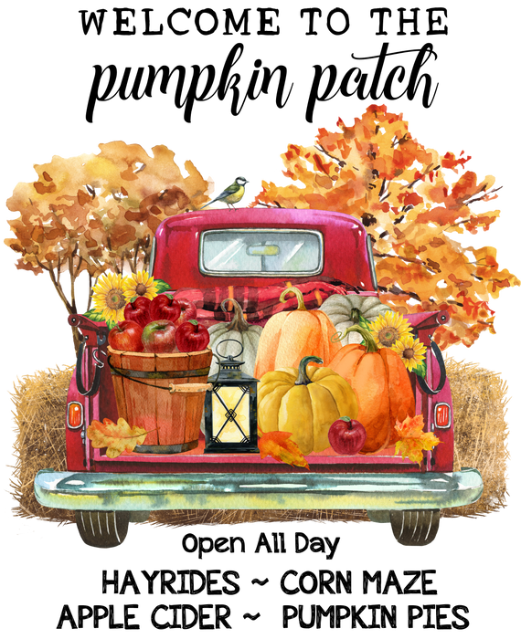 Autumn Fall Harvest Vintage Truck