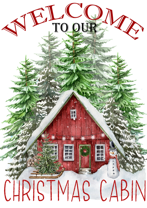 Christmas Welcome to our Cabin