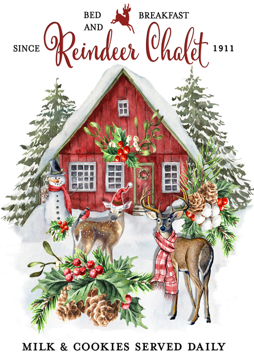 Christmas Reindeer Chalet