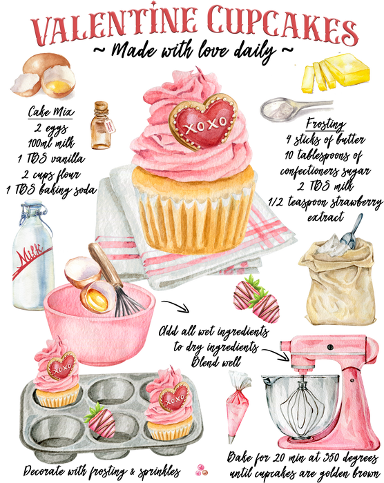 Valentine Cupcake Recipe