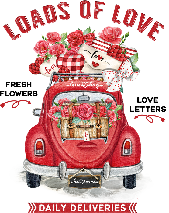Valentine Love Bug VW Car