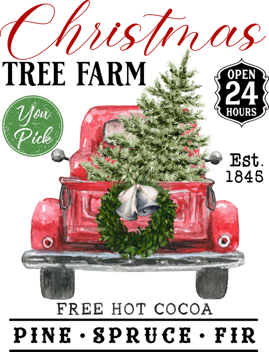 Christmas Tree Farm Red Pick Up