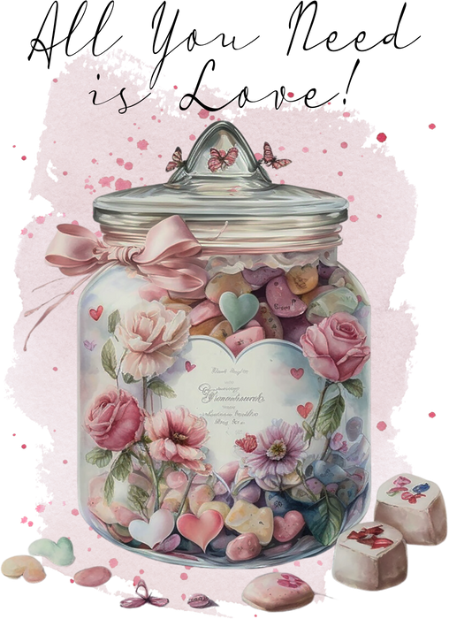Valentine Candy Jar Need Love
