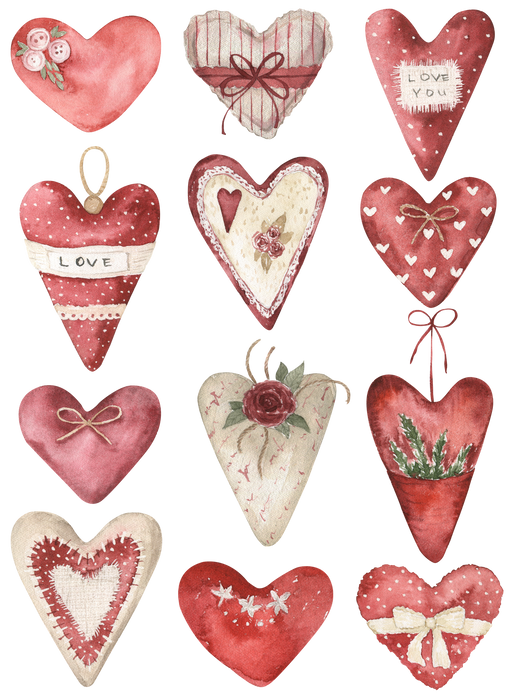 Valentine Farmhouse Country Hearts