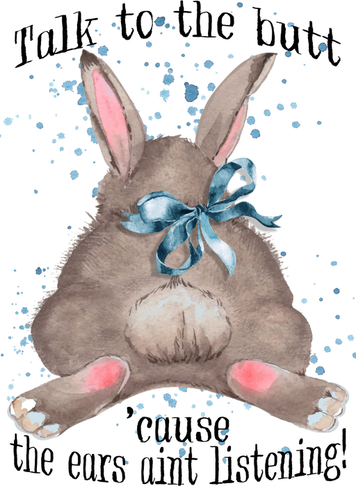 Easter Bunny Talk to the Butt