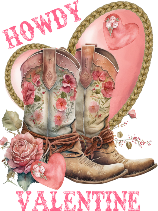 Howdy Valentine Cowboy Boots