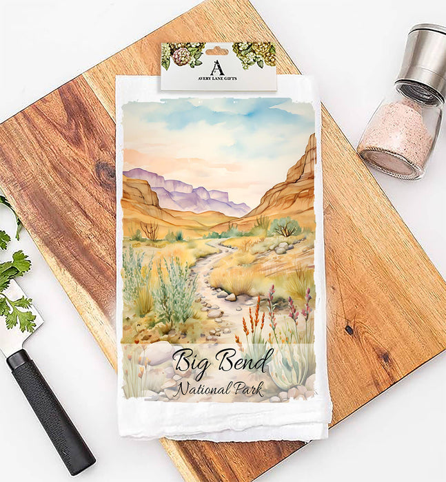 Big Bend National Park Texas Flour Sack Tea Towel