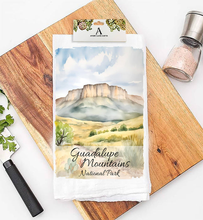 Guadalupe Mountains National Park Texas Flour Sack Tea Towel