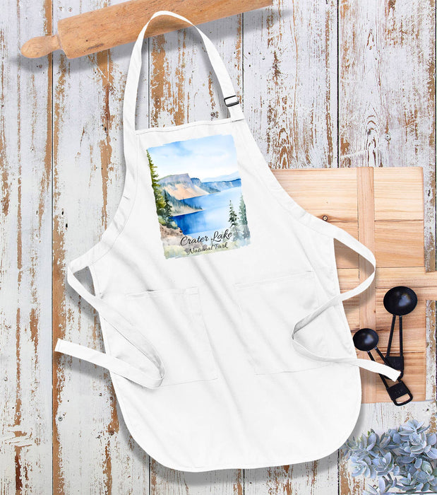 Crater Lake National Park Oregon Kitchen Cotton Apron