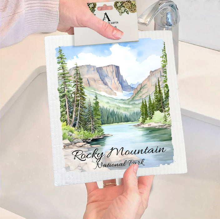 Rocky Mountain National Park Colorado SWEDISH DISH CLOTH