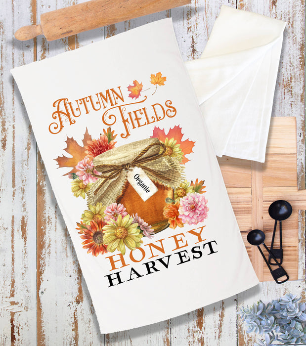 Autumn Fall Fields Honey Harvest Terry Cloth Towel
