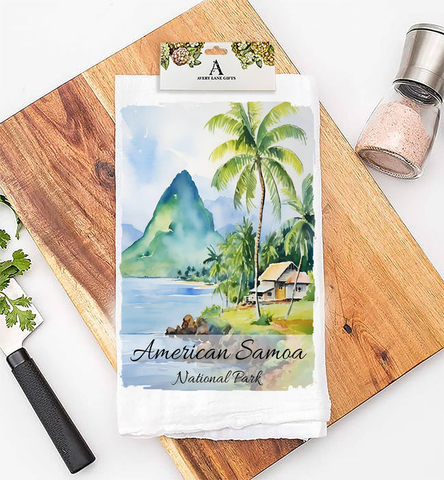 American Samoa National Park  Flour Sack Tea Towel