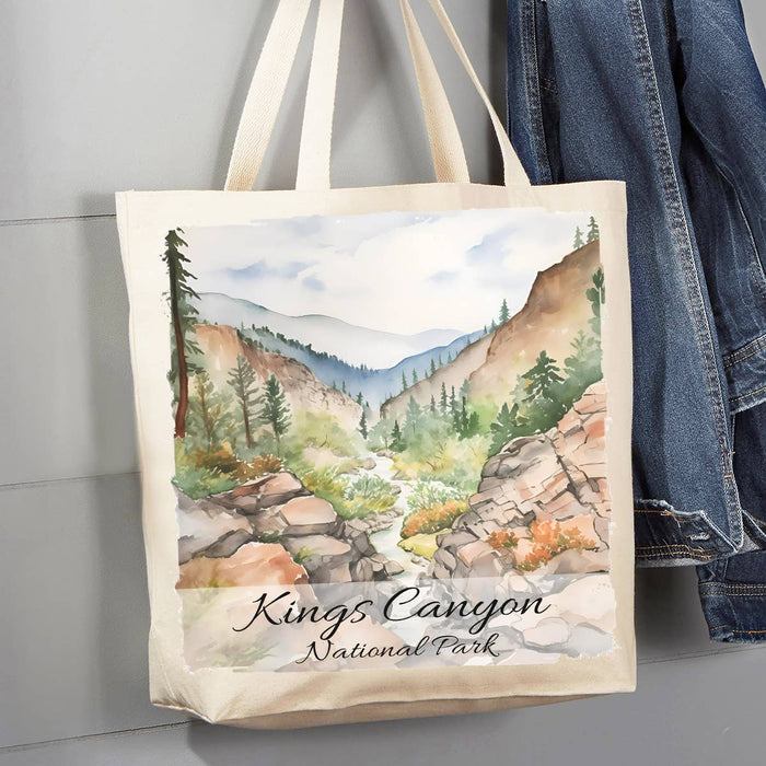 Kings Canyon National Park California  12 oz Canvas Tote Bag