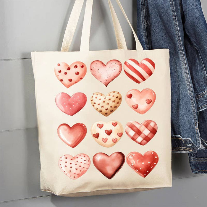 Valentine Heart Cookies  12 oz Canvas Tote Bag