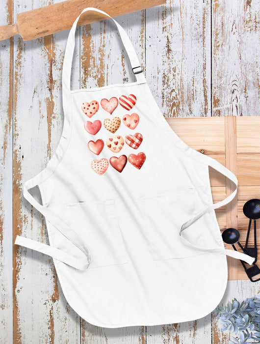 Valentine Heart Cookies  Kitchen Cotton Apron