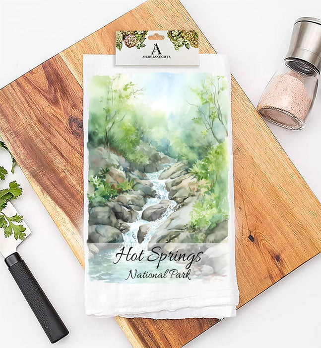 Hot Springs National Park Arkansas  Flour Sack Tea Towel