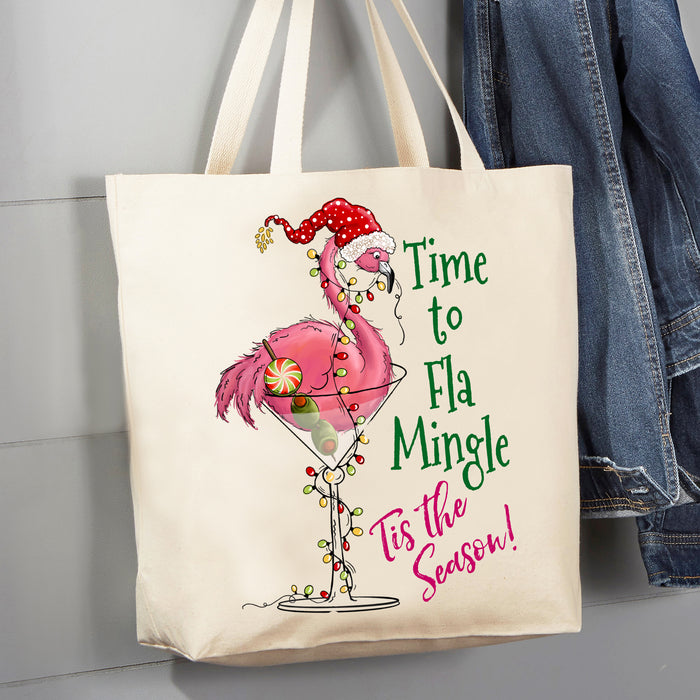 Flamingo canvas tote bags sale